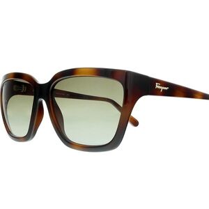 Salvatore Ferragamo SF1018S 214 Tortoise Modified Rectangle Sunglasses 🕶️